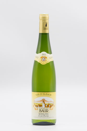 Photo of a bottle of Riesling Cuvee Charles Baur 2015