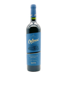 Picture of single 75cl bottle of Colom Autentico, Malbec 2017 on a white background