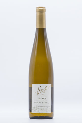 Wine bottle: Domaine Jean Marie Haag, Pinot Blanc 2017