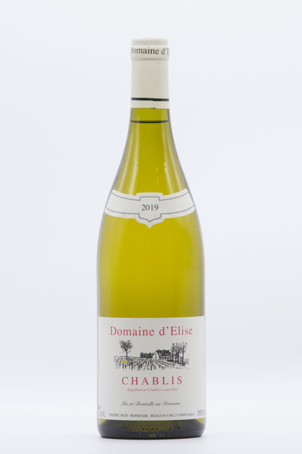 Wine bottle: Domaine d'Elise, Chablis, 2019