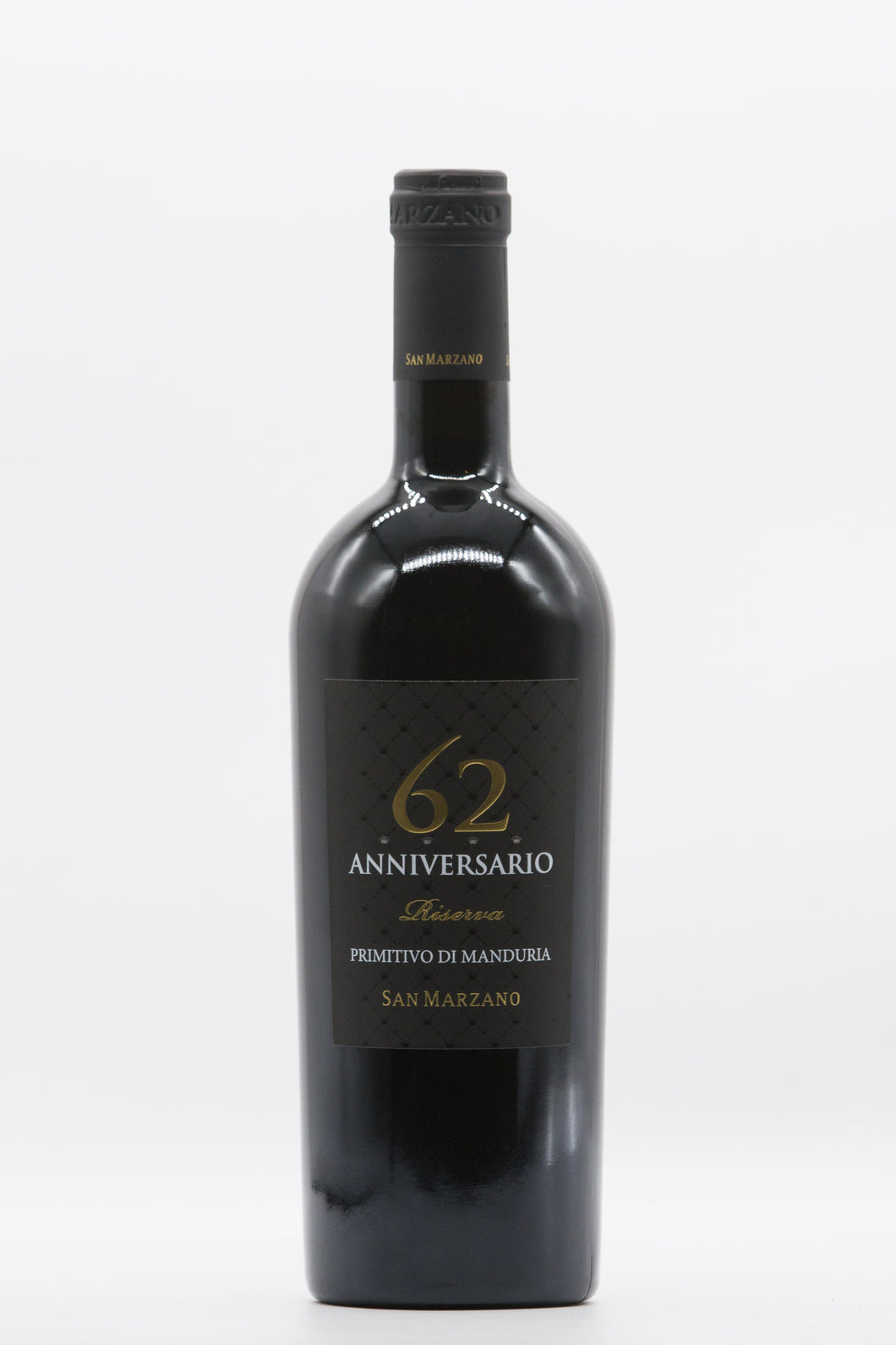 Wine bottle: San Marzano, Anniversario 62, Primitivo di Manduria Riserva 2017